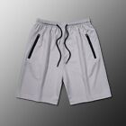 Cropped Pants Shorts For Men Causal Drying Ice Silk Mesh Summer Breathable