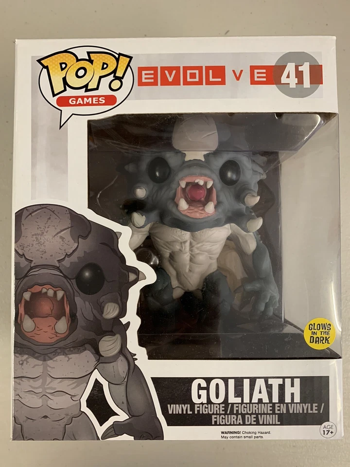 Goliath (Glow) 41 ~ Evolve ~ Vinilo Funko Pop ~ 6” pulgadas ~ Brilla en la oscuridad ~ GITD” Foto 1 de 4