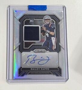 2022 Panini Prizm Bailey Zappe Rookie Patch Autograph (RPA) Silver /99 