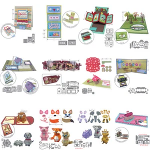 Pop Up 3D Haus Taschen Bäume Tiere Stanzschablonen für DIY Scrapbooking - Bild 1 von 25