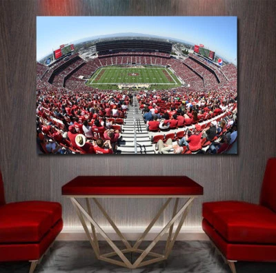 Impresión del estadio de los 49ers de San Francisco - Lienzo/brillo del estadio Levi's Foto 1 de 3