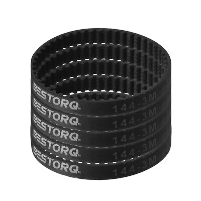 UXCELL 5 Stück HTD-3M Gummi-Zahnriemen 48 Zähne,144mm Teilung Längex6mm Breite