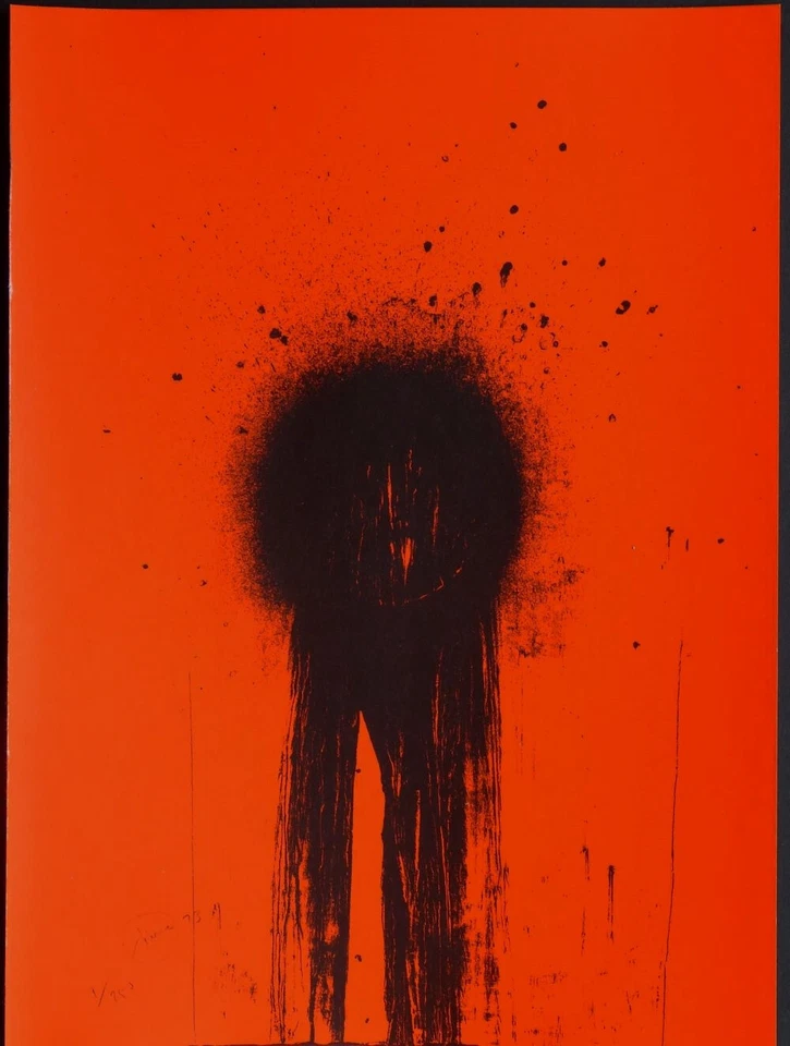 Otto Piene  " CIEL ROUGE " 1973  Original Serigraphie - Bild 1 von 1