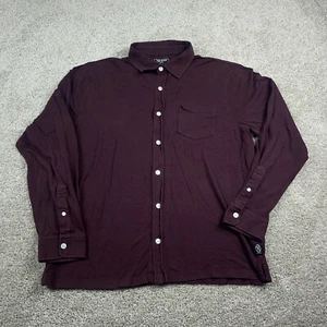 Camisa Todd Snyder Para Hombres Grande Púrpura Botón Elastizada Viajero Oficina Carrera - Imagen 1 de 10