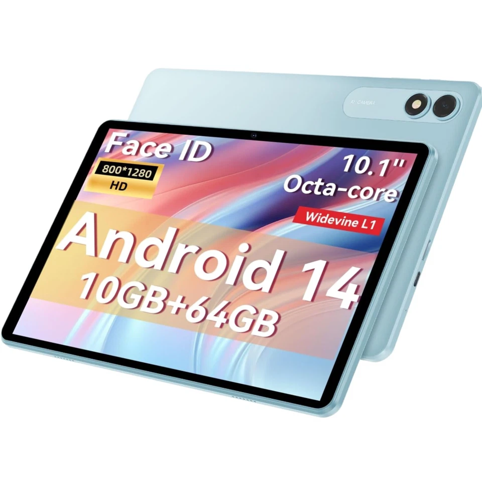 10.1 Zoll Android Tablet, 10GB RAM + 1TB Erweiterung - Für Streaming und Gaming - Bild 1 von 1