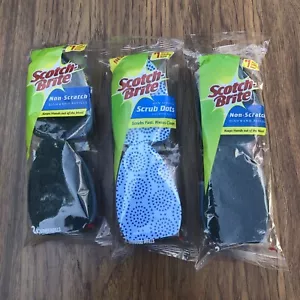 3M Scotch-Brite Non-Scratch/Scrub Dots Dishwand Refill Scrubber Sponges 3x2=6 - Picture 1 of 4