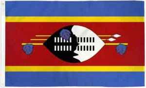Eswatini 3x5ft Poly Flag International Swazi Swati Country Flag of Swaziland - Picture 1 of 3