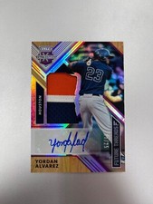 2018 PANINI ELITE EXTRA EDITION YORDAN ALVAREZ AUTO PATCH 10/25 HOUSTON ASTROS