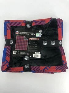 BUFFALO BILLS NFL INDOOR OUTDOOR REVERSIBLE THROW BLANKET W/Bag Ships Free - Picture 1 of 4