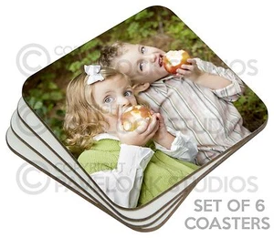 Sottobicchieri Foto Stampati / 6 / Sottobicchiere Testo Foto Immagine Regalo Personalizzato - Foto 1 di 2