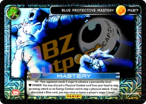 DBZ Dragon Ball Z TCG Card Panini Premiere R127 Blue Protective Mastery Foil - Picture 1 of 1