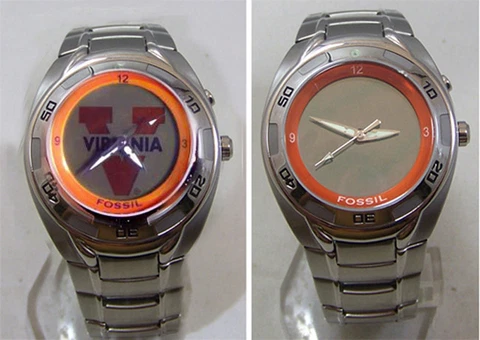 Virginia Cavaliers Fossil Watch Kaleido Flashing Logo mens NCAA college Watch Cover