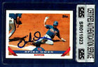 "Montreal Expos" Spike Owen Hand Signed TOPPS Playing Card CAS Encapsulated