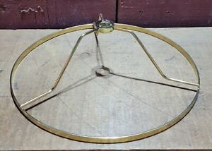 LAMP SHADE MAKING THICK WIRE GOLD RING SPIDER MOUNT 10 INCH ROUND DIY PROJECT