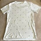On the Byas white printed short sleeve crew neck t-shirt Sz S