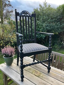 Refurbished Old Oak Occasional Chair - Picture 1 of 12