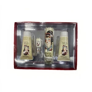 Ed Hardy Love & Luck 4Pc Women Set 3.4oz EDP +3.0 B/Lotion +3.0 S/Gel +7.5 Mini - Picture 1 of 3