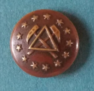 Bb GEOLOGICAL SURVEY U. S. UNIFORM BUTTON small lacquer Albert FD 44 - Picture 1 of 2