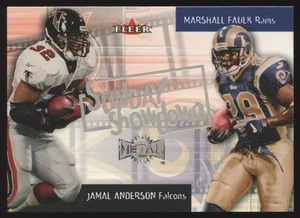 Metal #8ss 2000 Marshall Faulk Jamal Anderson Sunday Showdown Rams Falcons - Imagen 1 de 2