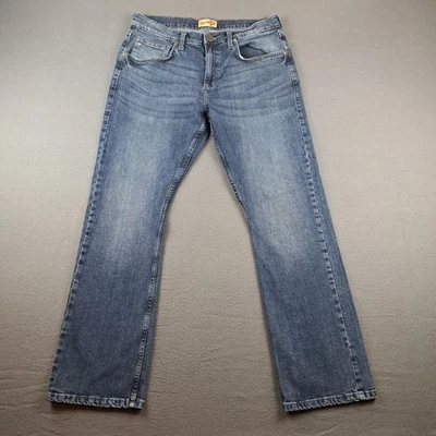 Pantalones de mezclilla Wrangler 20X para hombre 33X32 (se adapta a 33X31) azul corte bota vaquero occidental Foto 1 de 4