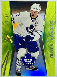 Alfombrillas Fleer eX Essential Credentials SSP Sundin 31/87 #3 Maple Leafs Salón de la fama 2008-09 - Imagen 1 de 3