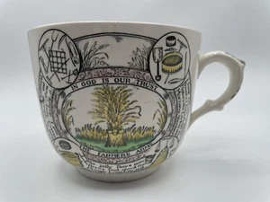 The Farmers Arms Antik Oversized Kaffeebecher Adams England Ironstone Becher - Bild 1 von 22