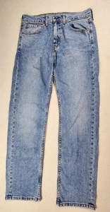 Levis 505 Mens Blue Jeans 32X32 Straight Leg Vintage - Picture 1 of 14