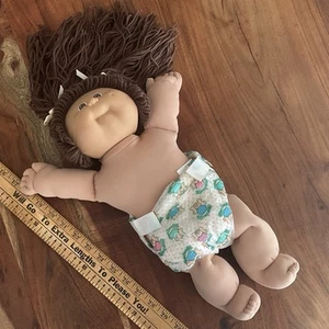 Vintage Cabbage Patch Doll Long Brown Hair Brown Eyes - Picture 1 of 4