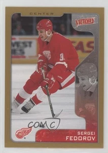 2001-02 Upper Deck Victory Gold Sergei Fedorov #122 Salón de la fama - Imagen 1 de 4