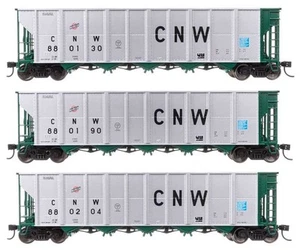 Juego de tolvas de carbón Walthers Mainline HO 56872 Chicago & North Western CNW 50' RD-4 - Imagen 1 de 4