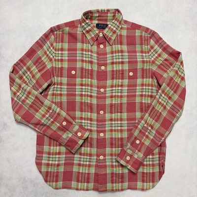 Polo Ralph Lauren Shirt Womens Medium Southwestern Plaid Woven Long Sleeve Top - Image 1 of 4