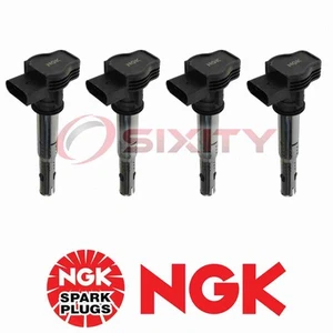 For Volkswagen Tiguan NGK 4 pc Ignition Coils 2.0L L4 2009-2017 hc - Picture 1 of 4