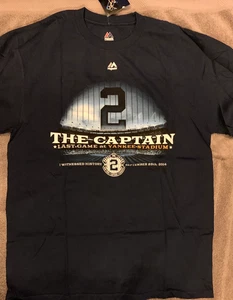 CAMISETA NY YANKEES GRANDE DEREK JETER ÚLTIMO PARTIDO TEMPORADA FINAL 25/09/2014 CAPITÁN - Imagen 1 de 4