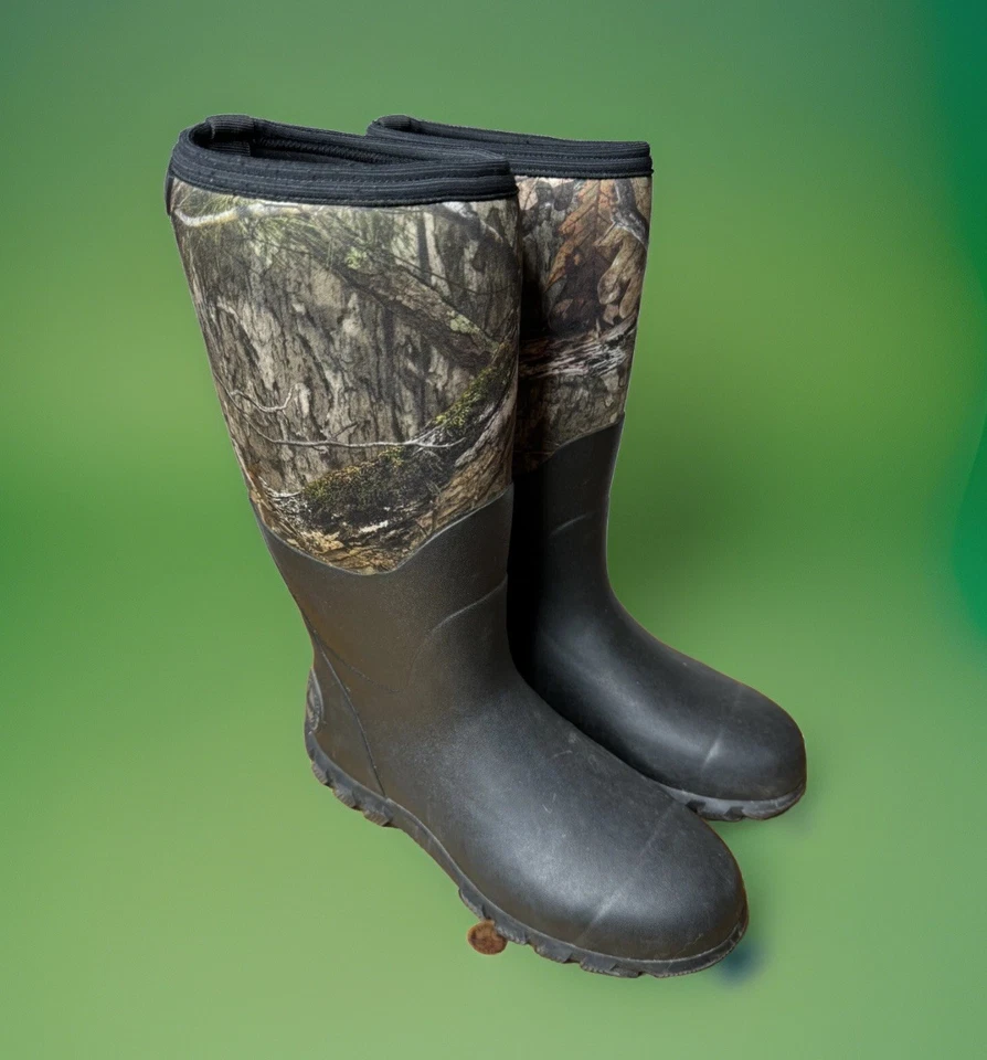 HABIT Mens All Weather Rubber Boots Waterproof Mossy Oak Thick Sole Boot Sz 9 - Image 1 of 4