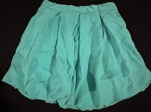 Alice + Olivia Y2K Bubble Minirock Puffball Seide Größe 0 hellblau kokett - Bild 1 von 9