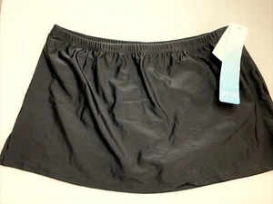Christina Blue Women’s Bathing Suit Skirt Size 14 Skort BLACK NWT Bottom Only - Picture 1 of 5