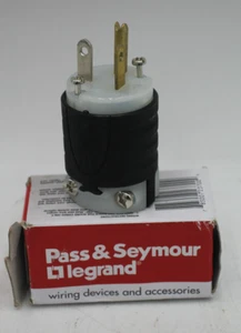 PASS & SEYMOUR USA Mains Plug 20A Cable Mount 125V PS5366-X - New - Picture 1 of 5