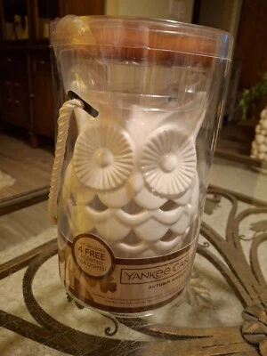 Yankee Candle Luminary Owl 2015 soporte de luz de té corona de otoño tealights (4) nuevo en caja Foto 1 de 4