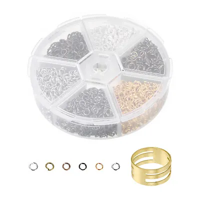 3000Pcs 4mm Open Jump Rings O Ring Connectors For DIY Jewelry Making, 6 Colors • 11.75€