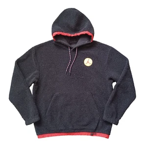 Air Jordan Hoodie Mens Large Black Sherpa Fleece Jumpman Essentials Mountainside - Picture 1 of 19