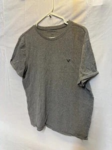 American Eagle Outfitters T-Shirt Mens Large Heather Gray Standard Fit Crew Neck - Picture 1 of 7