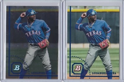 2022 Bowman Heritage LUISANGEL ACUNA Texas Rangers mets (2 CARDS) #BHP-10 - Image 1 of 2