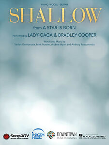 Shallow A Star Is Born chanson de Lady Gaga partition piano accords de guitare paroles