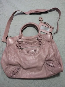 Borsa a tracolla AUTENTICA BALENCIAGA Lilla Coperta Gigante City Borsetta Personalizzata/Ridipinta - Foto 1 di 22