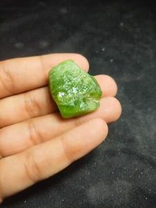Peridot Raw Chunk 107cts, Pakistani Origin, Excellent Green Color - Picture 1 of 8