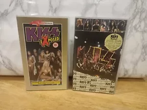 Kiss VHS Cassette Tapes Bundle - Unplugged And Exposed - Picture 1 of 8