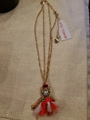 Collar Convertible Colgante Gato Patriótico Betsey Johnson Nuevo con Etiquetas $68 Foto 1 de 4