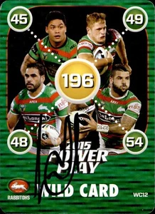 Signed 2015 South Sydney Rabbitohs NRL ESP Power Play Wild Card - Greg Inglis - Picture 1 of 3