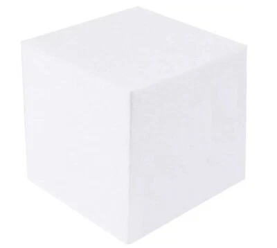 Styrofoam Block Lot - 8 Pieces - 6 x 6 x 6 Inch Polystyrene EPS Arts Crafts Foam - Image 1 of 2