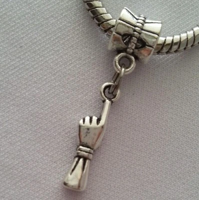 Bracelete de berloque estilo europeu miçangas pendentes apontadoras para dedo apontador - Imagem 1 de 3